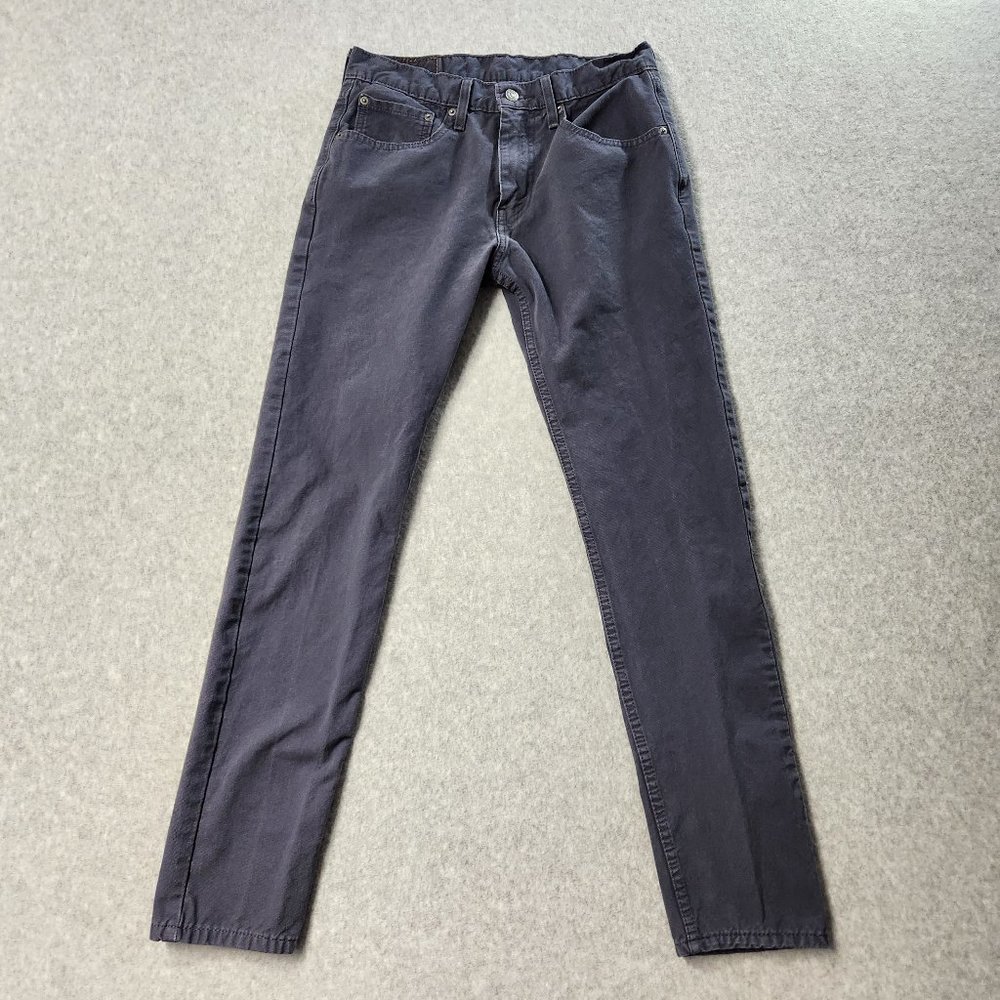Levis 512 Slim Taper Jeans Mens Size 31X32 Gray Stretch Slim Denim Adult